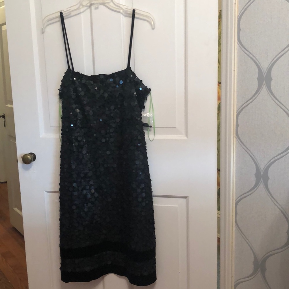 New CITRINE little black velvet and sequined dress